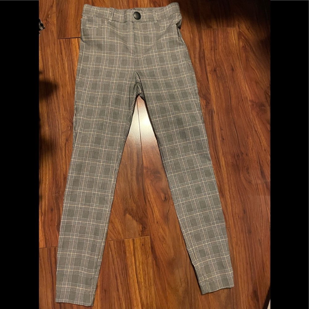 Zara Grey Striped Legging Pant